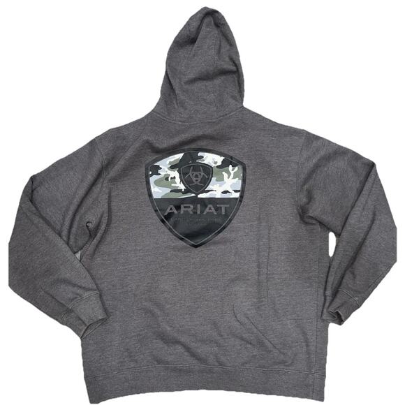 Ariat Other - Ariat Men's Southwest Shield Sweatshirt Charcoal Heather hoodie L A004729